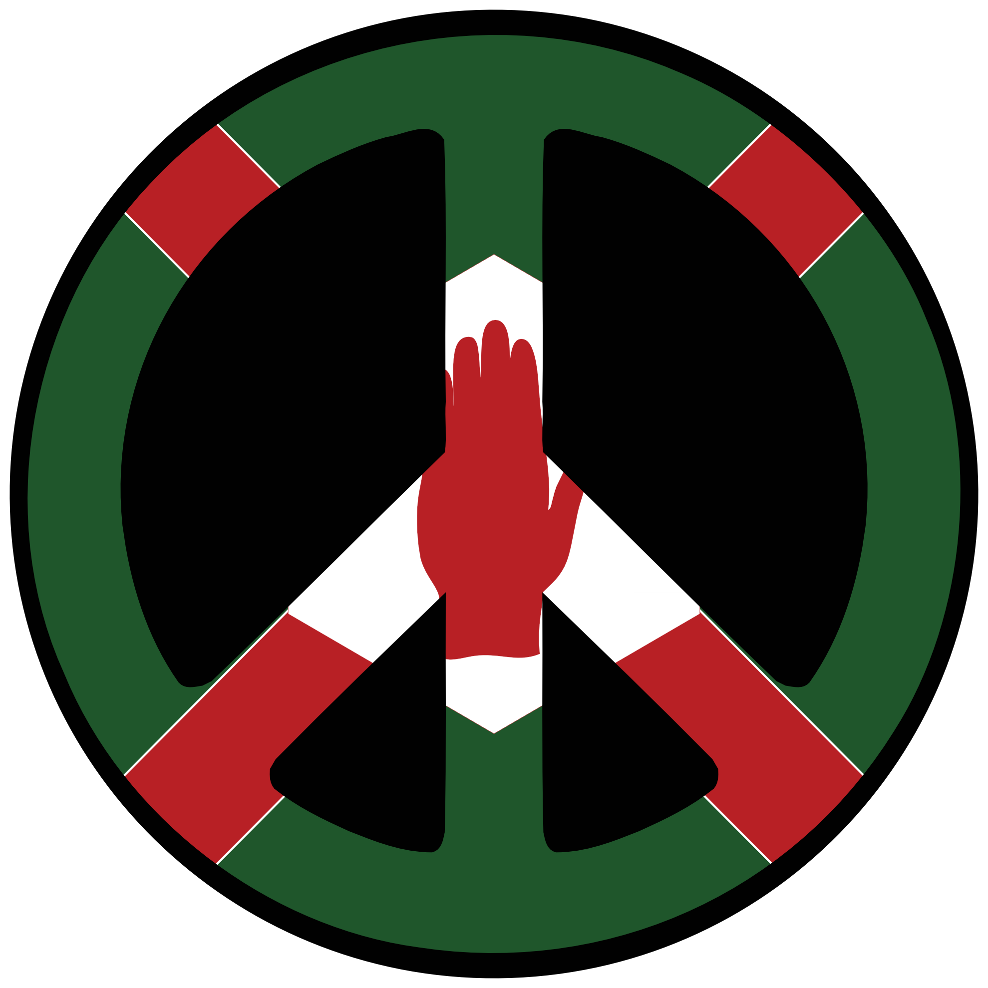 Clip Art: northern ireland peace symbol flag 4 ...
