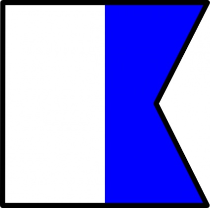 International Maritime Signal Flag Alpha clip art - Download free ...