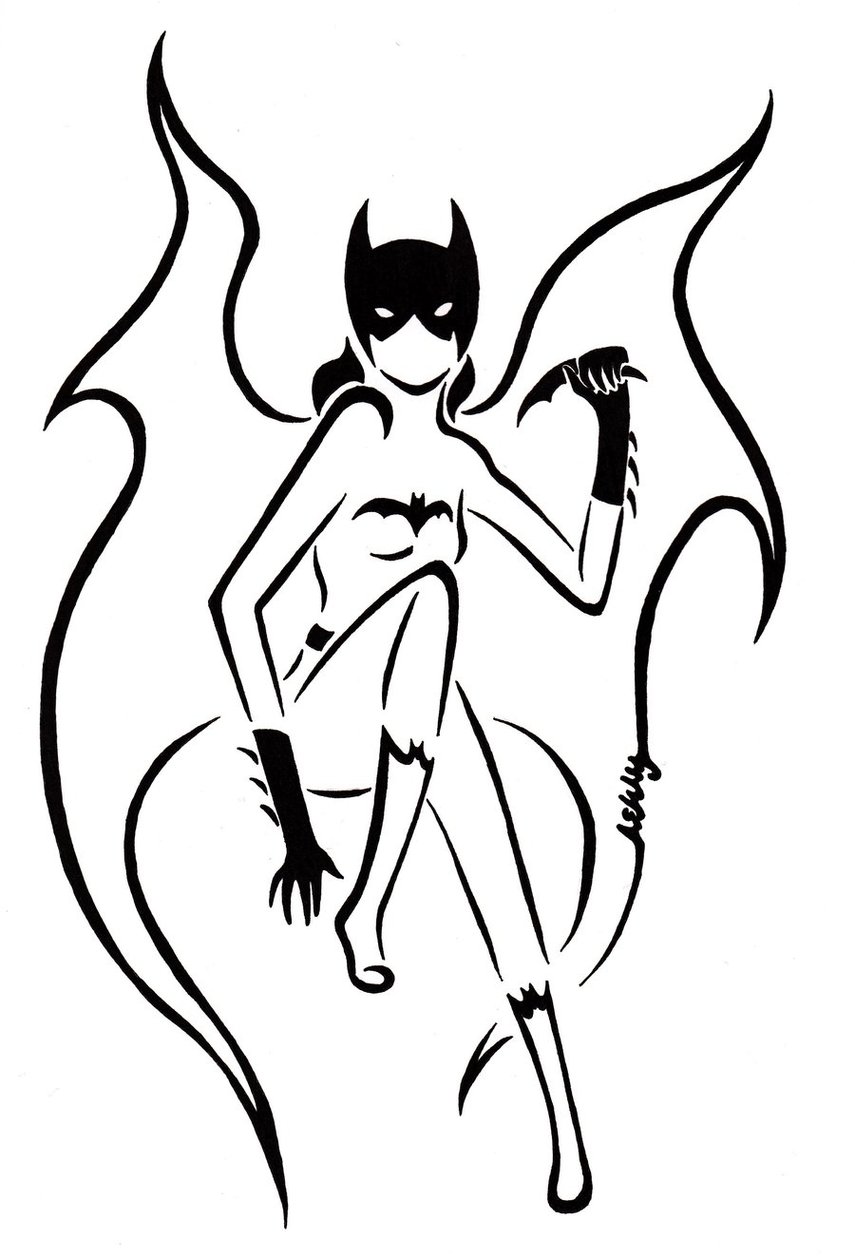 Tribal Batman Symbol Clipart - Free to use Clip Art Resource