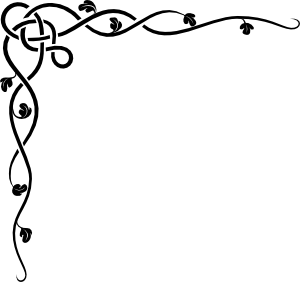 Corner scroll clip art