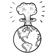 Mushroom Cloud, Nuclear Explosion, Silhouette premium clipart ...