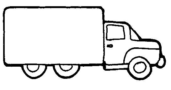 Fire Truck Black And White Clipart