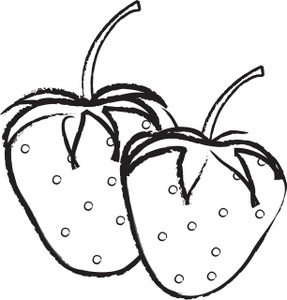 Strawberry Clipart Black And White - Free Clipart ...