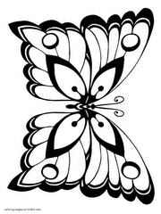 Printable butterfly coloring pages