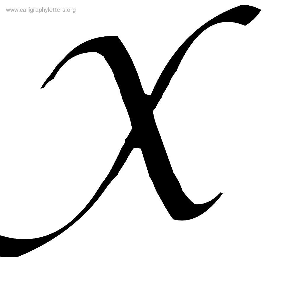 X In Cursive - Coffemix