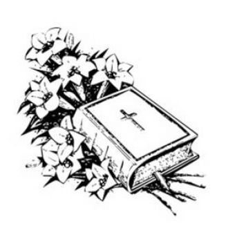 Easter clipart black and white religious cross