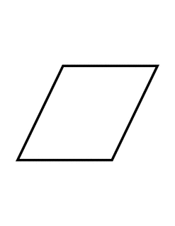 Flashcard of a Parallelogram | ClipArt ETC