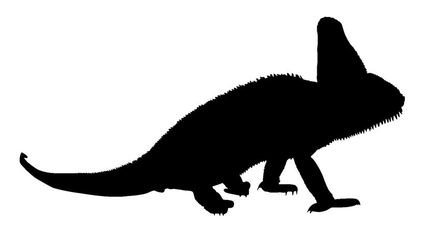 Lizard Silhouette 2 Decal Sticker