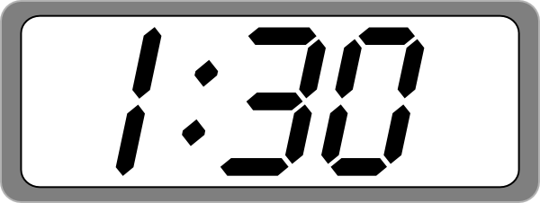 Blank Digital Clock Clipart