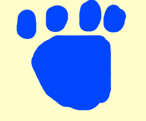 Blue S Clues Paw Print - ClipArt Best