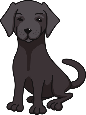 Black Lab Clip Art - Tumundografico
