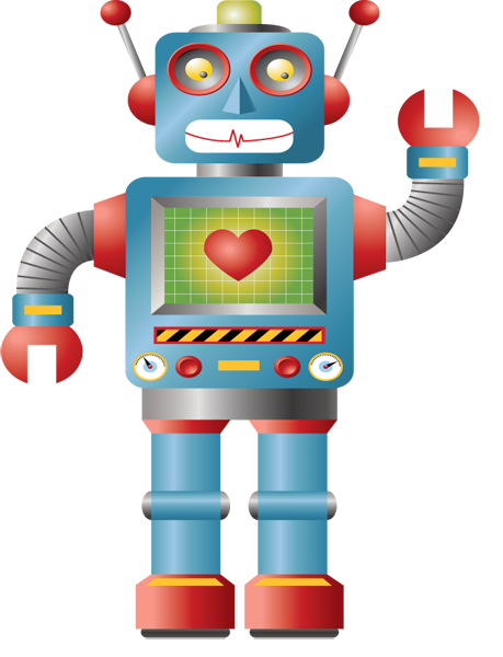 Robot clipart for kids
