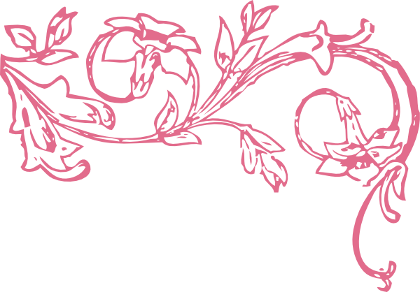 Swirl, Pink, Decor, Border clip art - vector clip art online ...