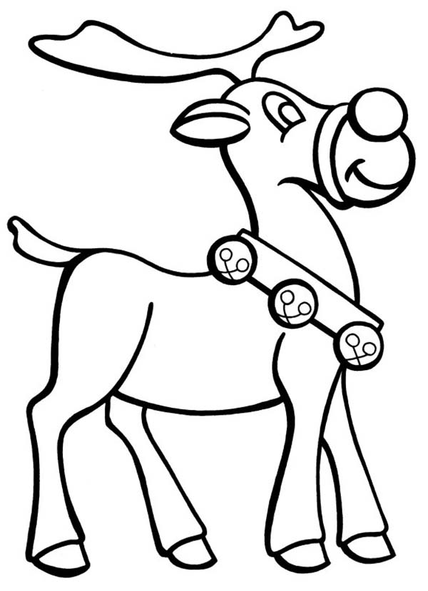Rudolph The Red Nosed Reindeer Drawing Page 1