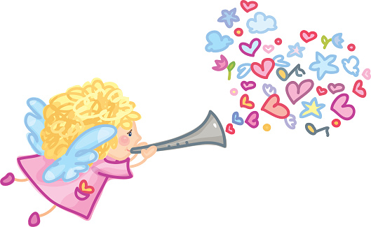 Cartoon Of Angels Singing Clip Art, Vector Images & Illustrations ...