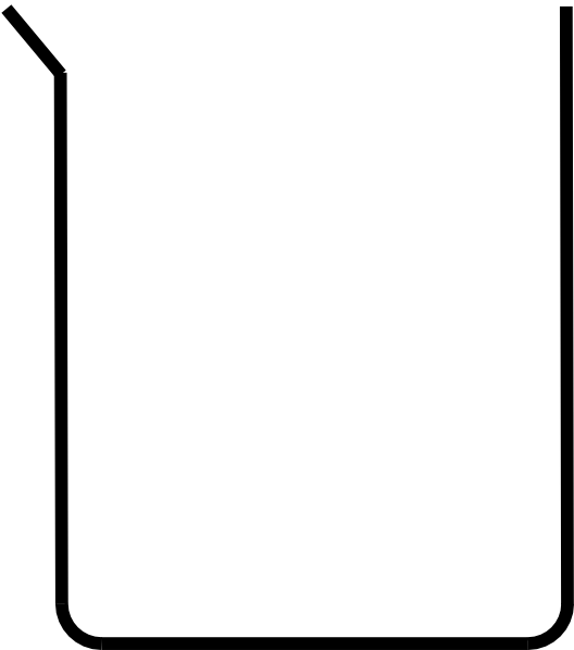 Empty beaker clipart