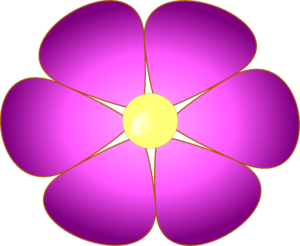 Violet Flower Clipart