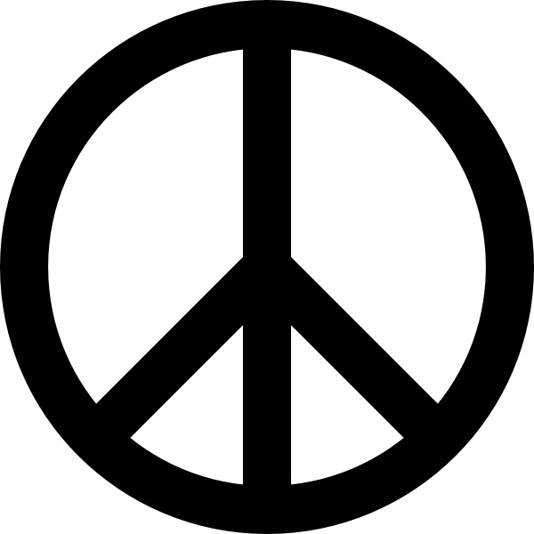 Peace logo clipart