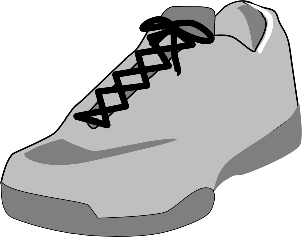 Outline Of A Running Shoe - ClipArt Best