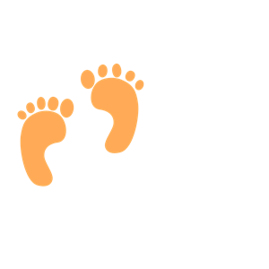 Baby footprints gif clipart