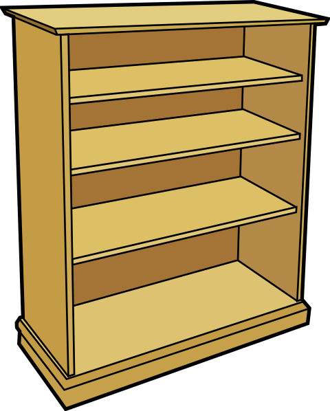 Bookcase Clipart - Tumundografico
