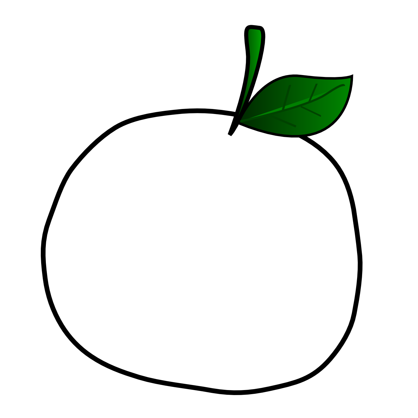 Orange Clipart Black And White - Free Clipart Images