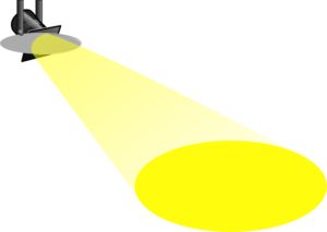 Movie spotlight clipart