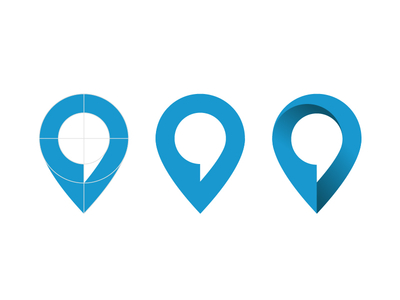 Location-pin & speech-bubble by Florian Vecsey - Dribbble