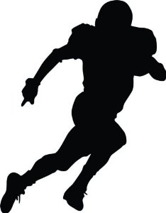 Football silhouette clip art