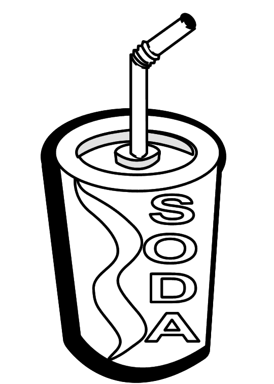 Free clipart good food black and white