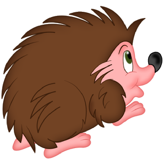 Baby Hedgehog - Cartoon Animal Images