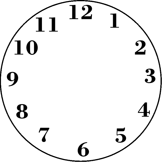 Blank clock clip art