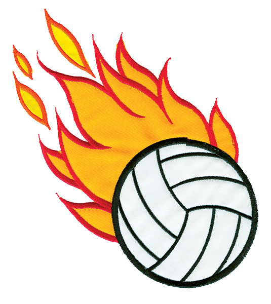 Sports Clipart Flaming Volleyball Clipart Gallery ~ Free Clipart ...