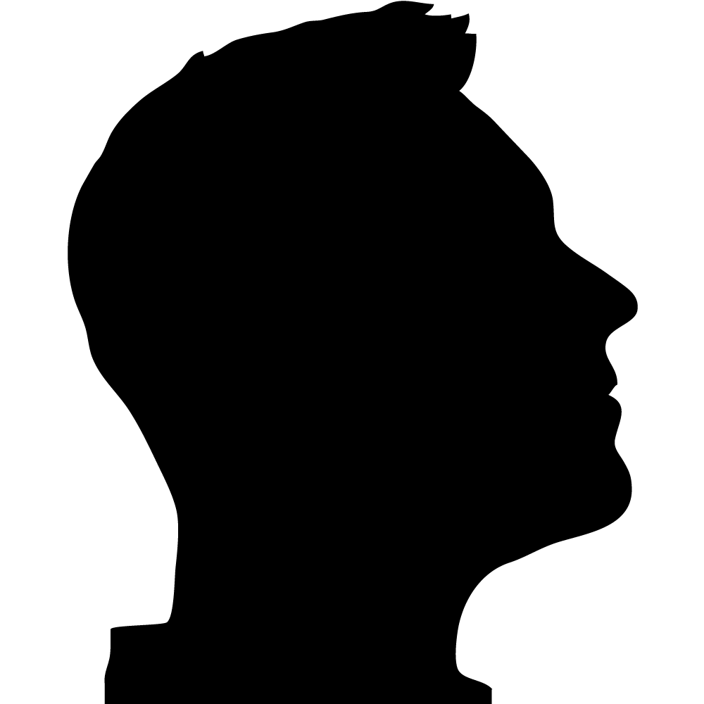 Silhouette profile clipart