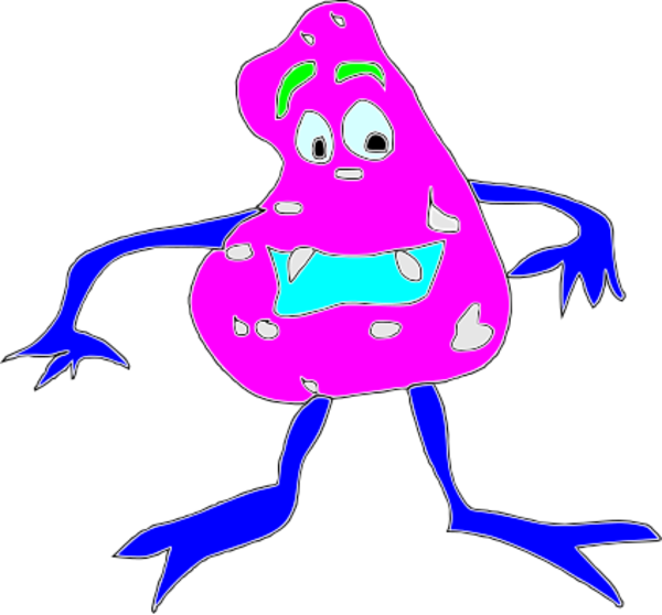 cartoon ecoli - vector Clip Art