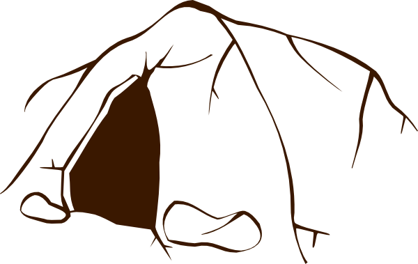 Dark Brown Cave clip art - vector clip art online, royalty free ...