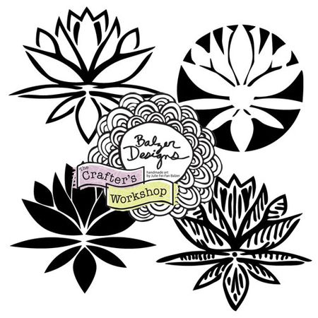 Balzer Designs: Stencil Hop: Lotus Blossom
