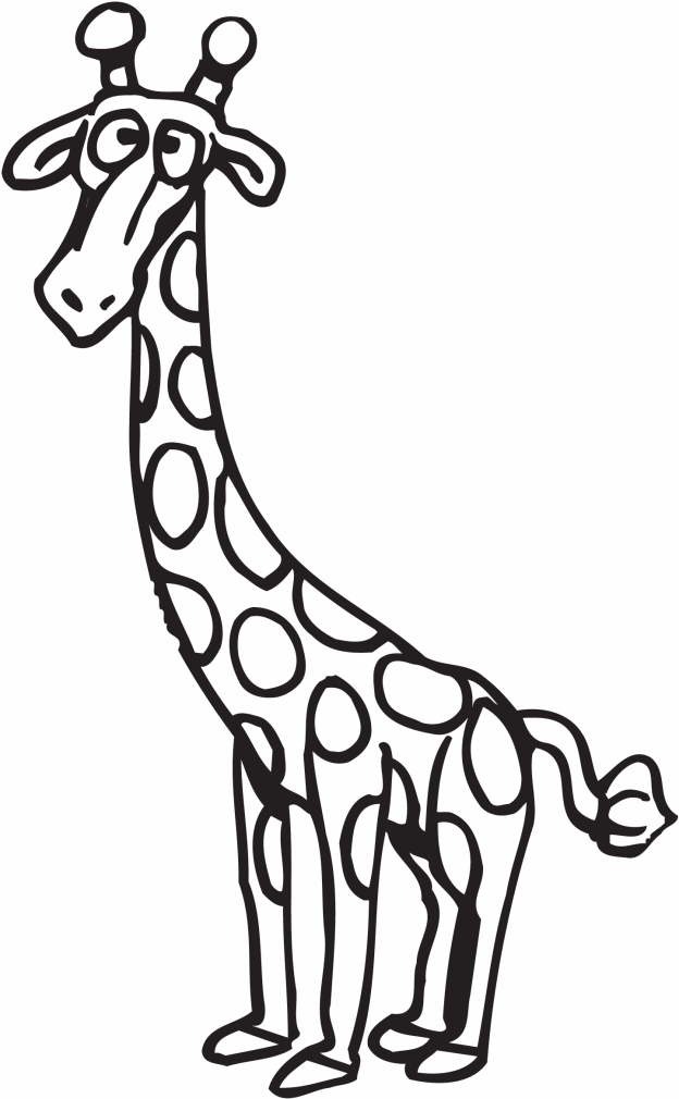 Giraffe Drawing For Kids - ClipArt Best