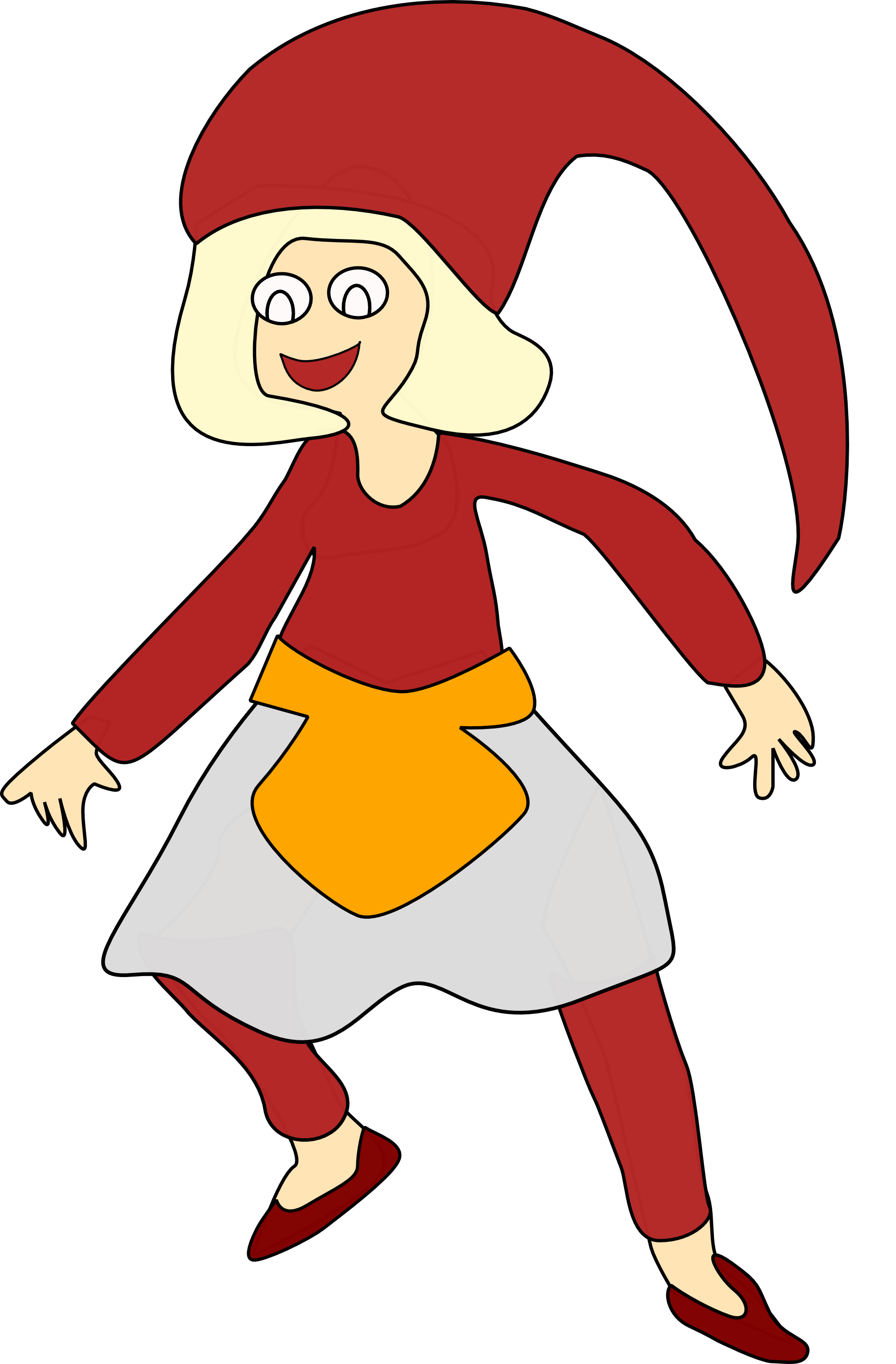 Clip Art: Christmas Girl Xmas Holiday Art ...