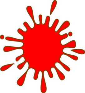 Small Red Ink Splash clip art - vector clip art online, royalty ...