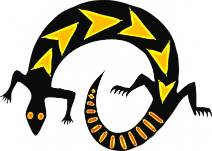 Lizard clip art vector, free vector graphics