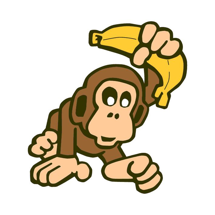 Cartoon Monkey Eating A Banana - ClipArt Best