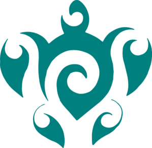 Abstract Aqua Turtle Drawing clip art - vector clip art online ...