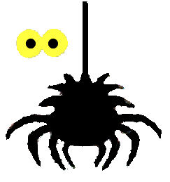 Wispy Black Spider