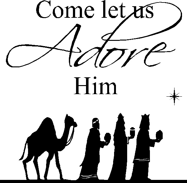 Free nativity scene silhouette clip art - ClipartFox