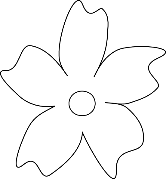 8 Petal Flower Template