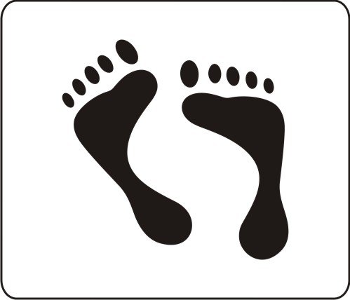 Footprint Stencil - ClipArt Best