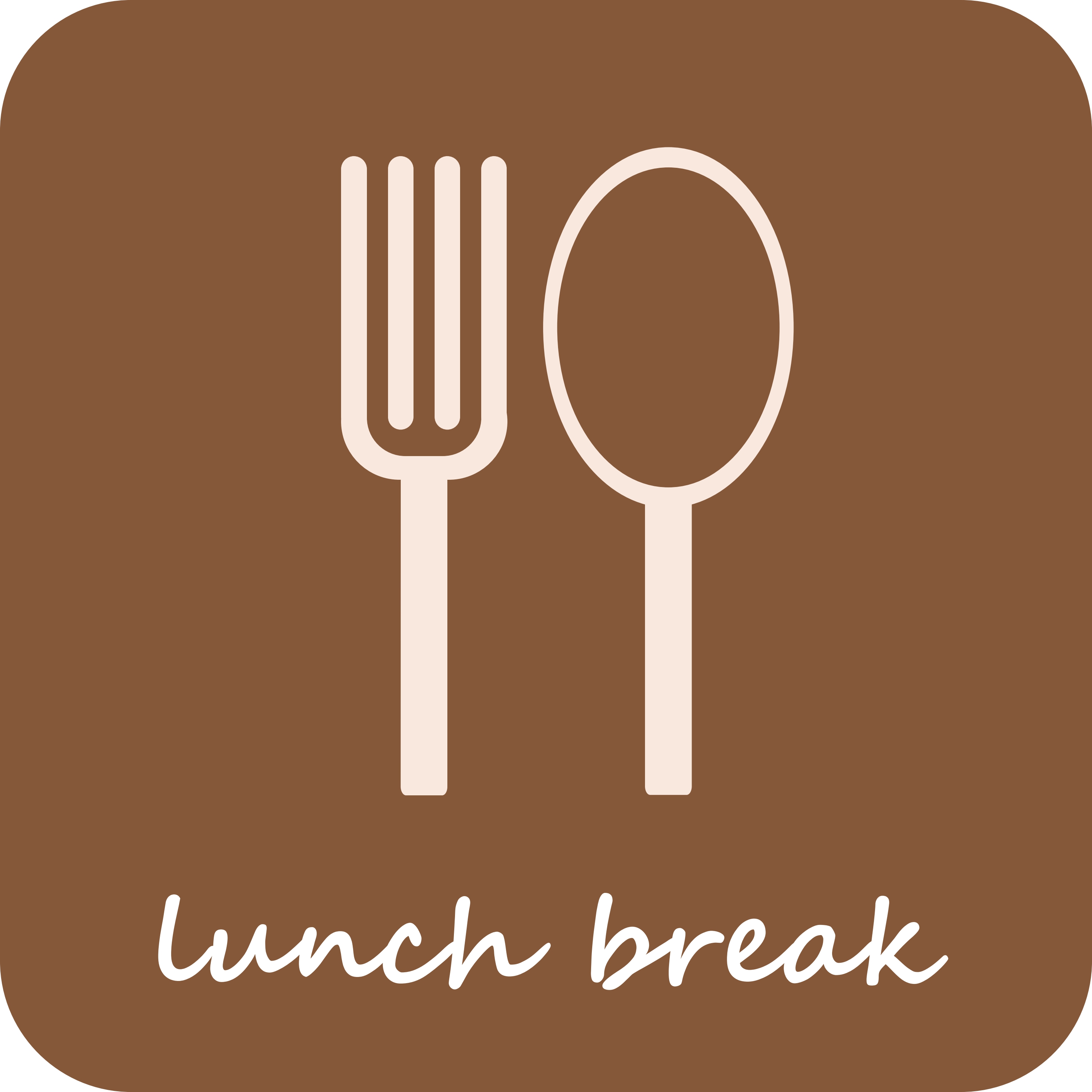 Icons Vector : Free Lunch Break Isolated Icon On Light Brown .ai ...