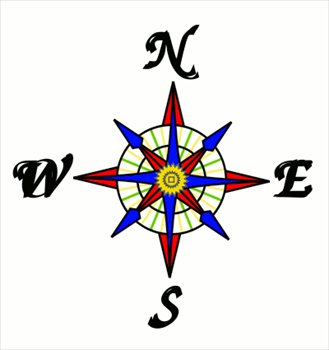 Clipart Compass Rose