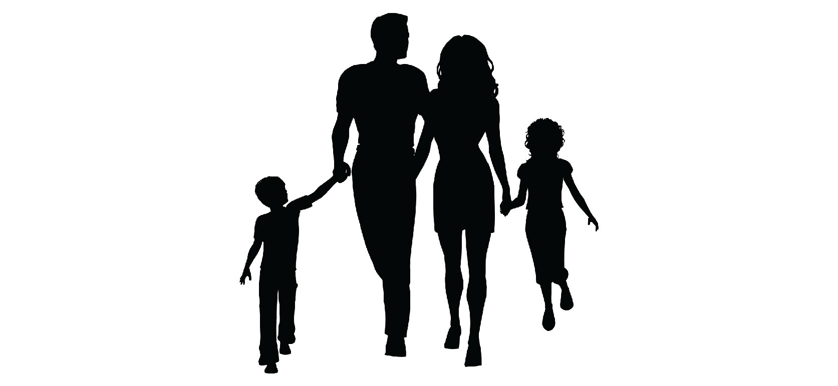 Silhouette Family Clipart